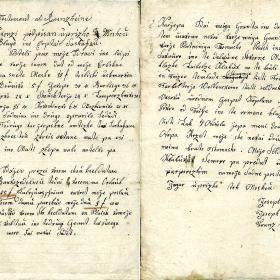 Kort voor 17 november 1820: In het Sloveens geschreven testament van de horige en gepensioneerde militair Janez Su&scaron;ec (+ 1820) in &Scaron;alek nabij Velenje.
Lokaal gerechtshof van &Scaron;alek en Turn,&nbsp;SI_ZAC/0556/002/00041