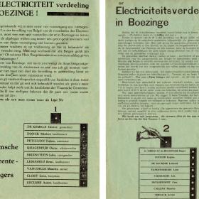 Een bitse kiesstrijd tussen de Vlaamsche Gemeentebelangers en de katholieke partij met de elektriciteitsvoorziening als inzet.